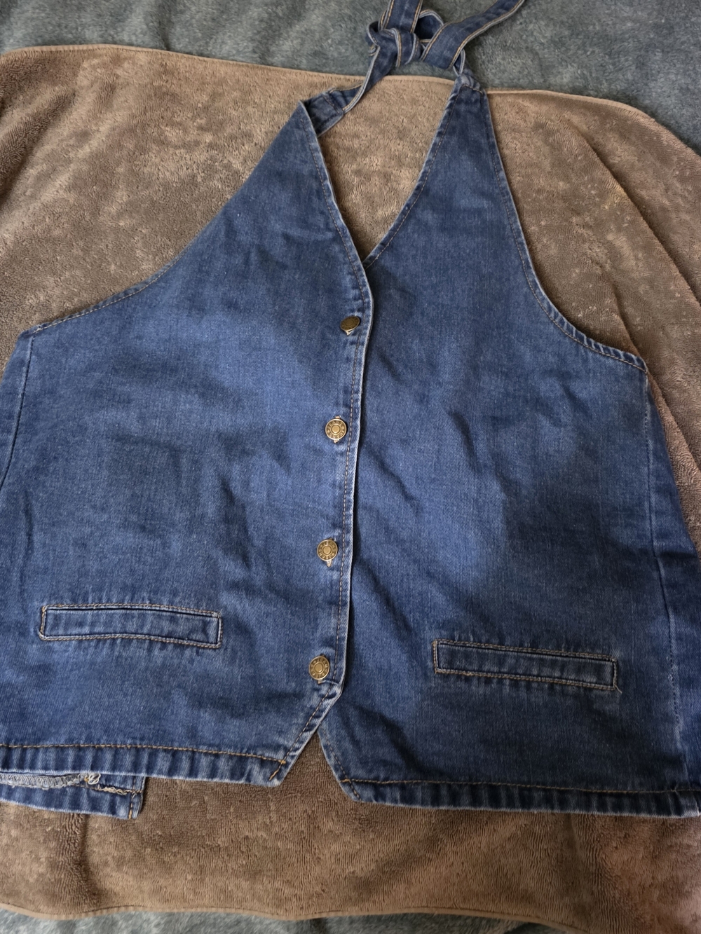 Women's Blue Denim vest
